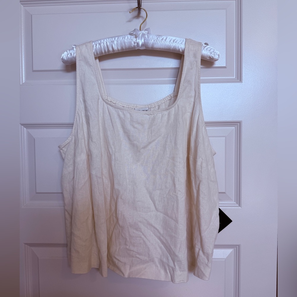 Ava & Viv Cream Tank Top NWT